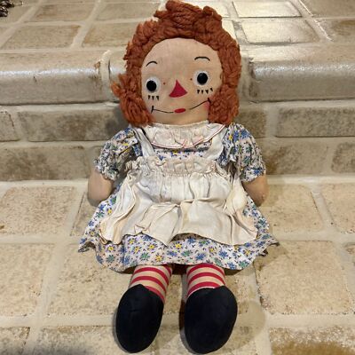 Vtg 1940s/50s RAGGEDY ANN Doll--15