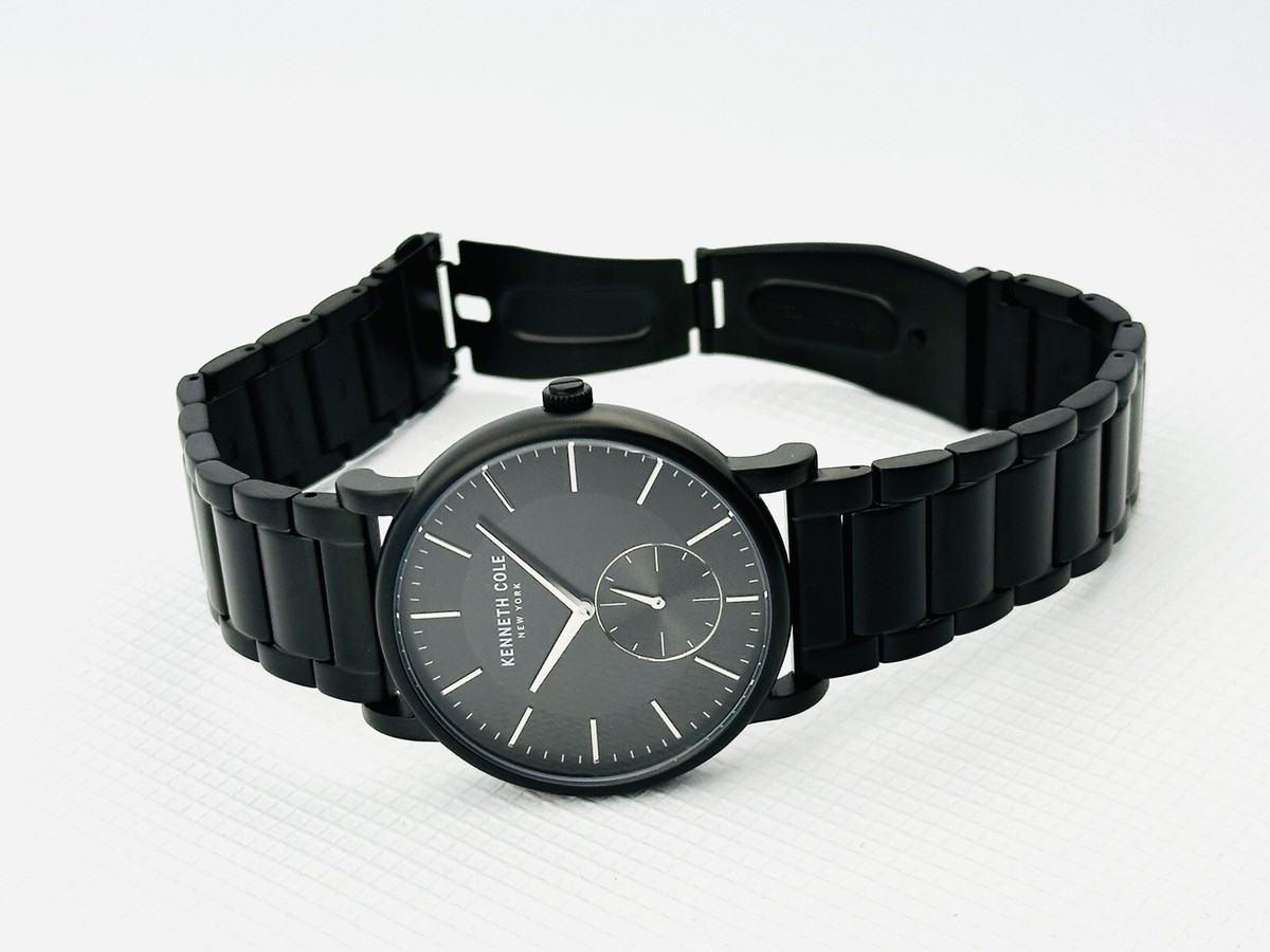 Kenneth Cole KC50066003 Slim Thin Black Dial & Black Stainless