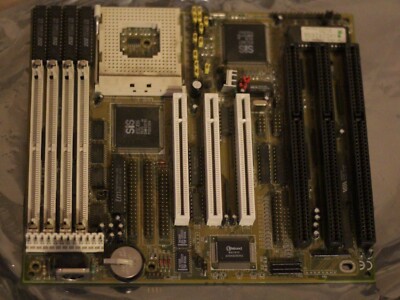 Sockel 3 AT Motherboard für 486 PCI ISA IDE FDD vollständig getestet SiS 496