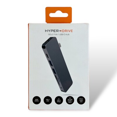 Hyper 7-Port Universal USB-C Hub - USB-C Docking Station for Laptops Space Gray
