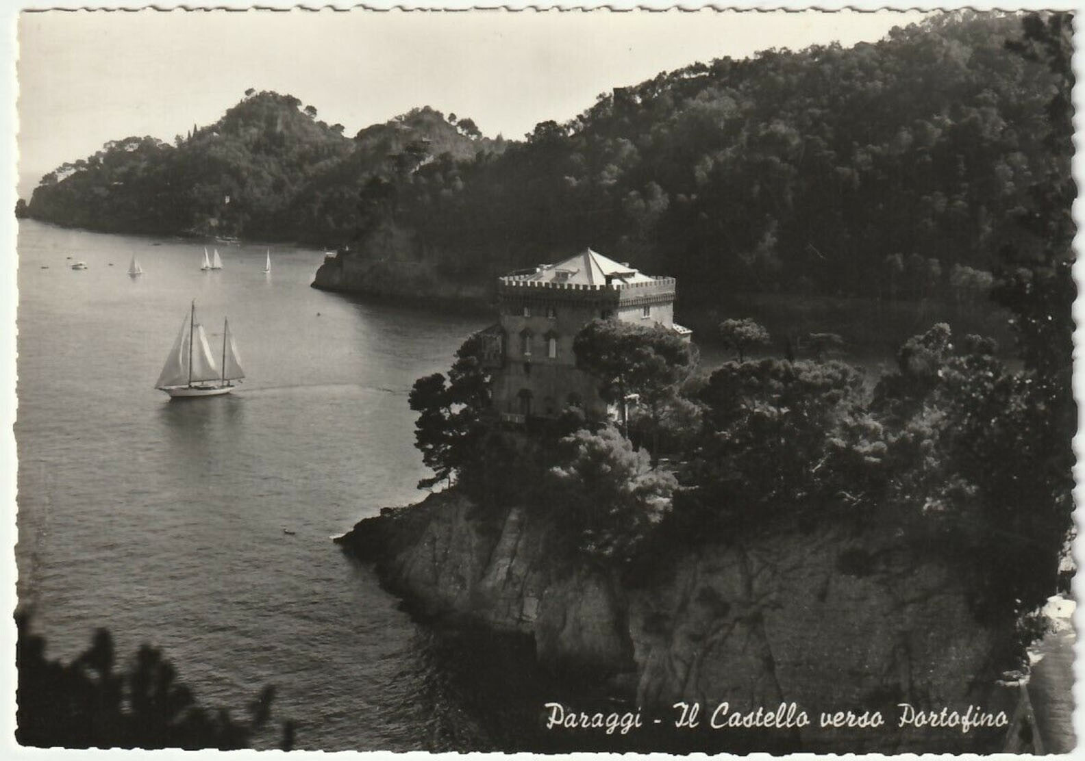 PARAGGI - GENOVA - IL CASTELLO VERSO PORTOFINO -40014-