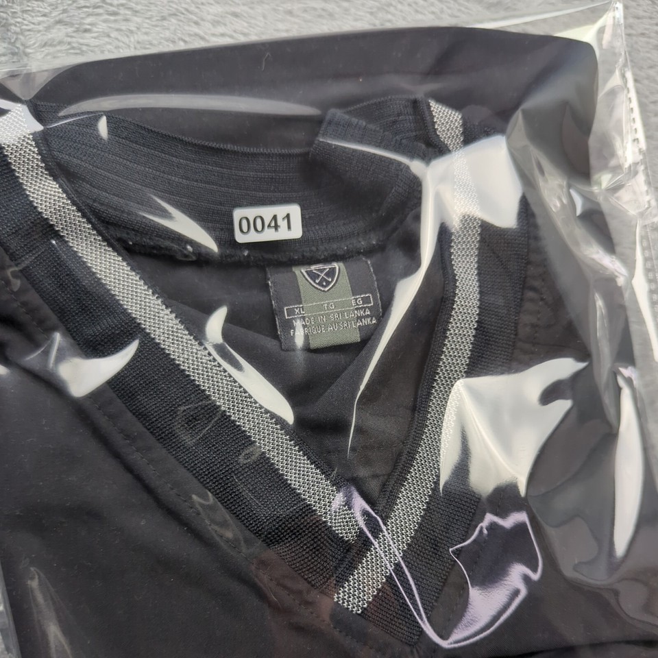 Nike Golf Vintage Polyester V Neck Windbreaker Pullover Vest Black Size