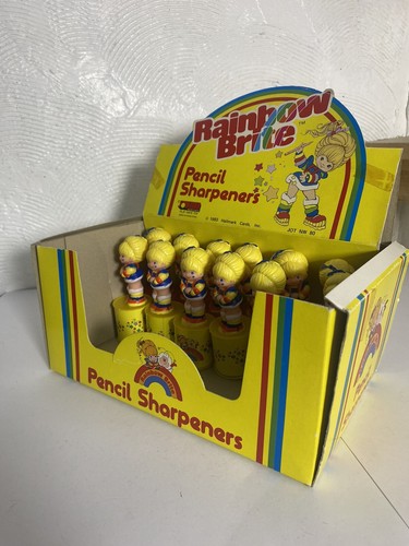 Vintage 1980s Rainbow Brite Pencil Topper Shop Display Very Rare LGX - Picture 8 of 24