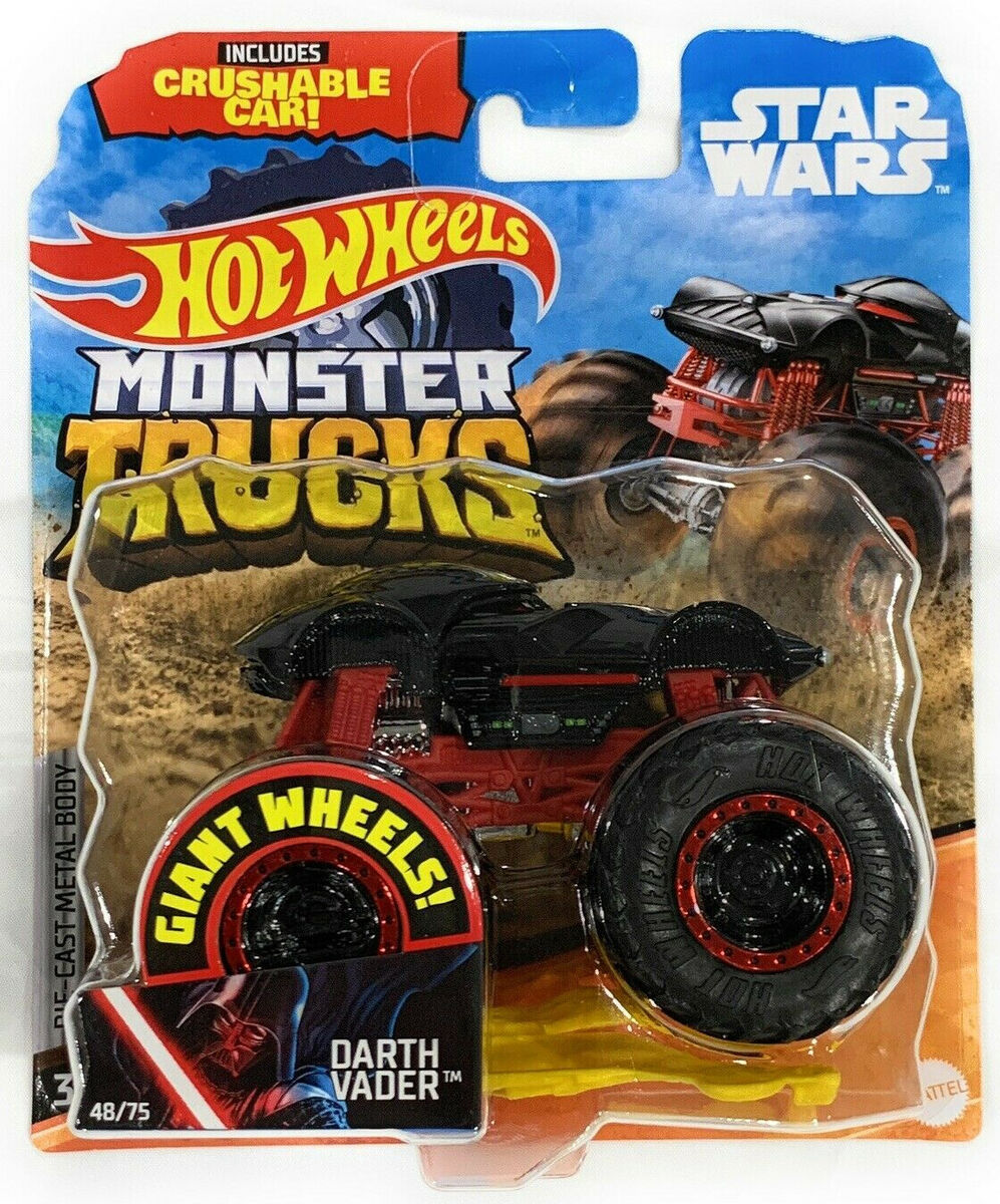 Hot Wheels Monster Trucks Darth Vader, Giant wheels, including crushable car