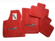 Dodge Charger Scat Pack Bee Floor Mats 4PC Red Nice Premium Upgrade 32oz InStock