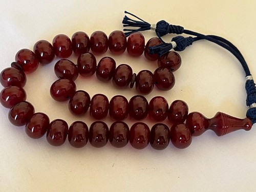 Antique Ottoman Faturan Rosary 33 Rare فاتوران الماني انتيك خراطة عثماني نوادر - Picture 10 of 24