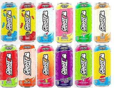 Ghost Energy Drink Ultimate Variety Pack - 12 flavors 16oz. (Pack of 12)
