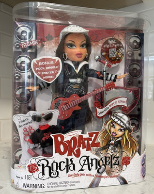 Bratz Rock Angelz Yasmin Collector Edition Fashion Doll w/ Guitar & Stand