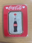 1oz .999 Silver Coca Cola Valentines Bar Colourised Sealed In Tep 2000 Mintage