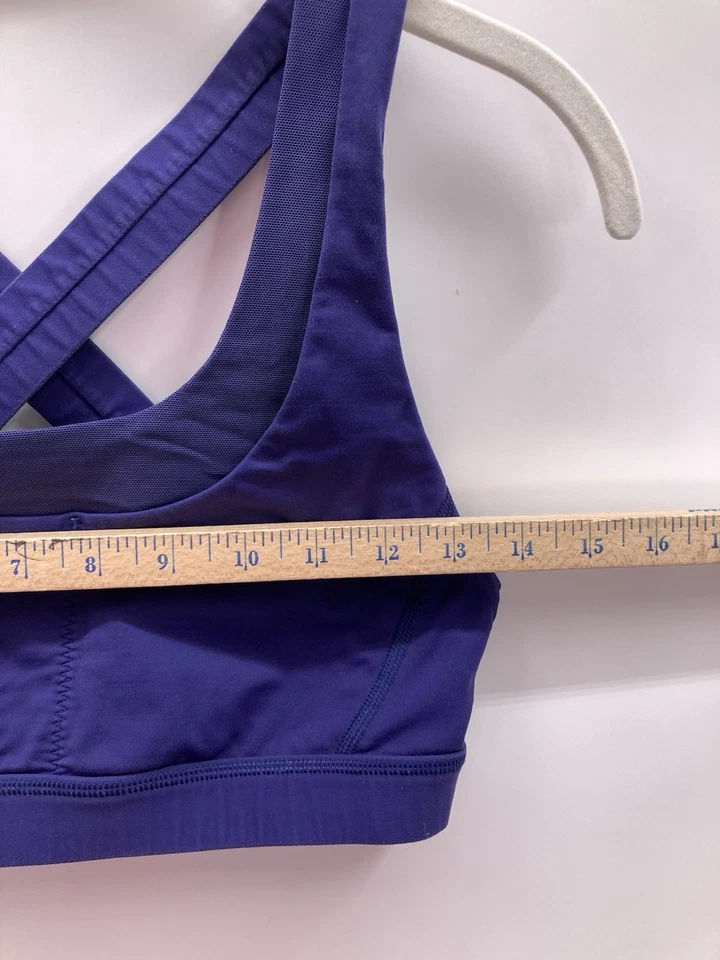 Lululemon Purple Sports Athletic Racerback Bra Women’s Size 8 Medium Unlined - Image 3 of 4