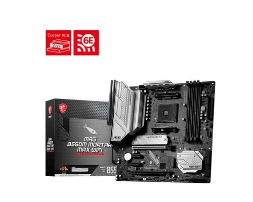 MSI MAG B550M MORTAR MAX DDR4 WIFI Support R7 5800X 3D AMD Ryzen 5000 Series