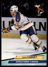 1992-93 Ultra !!! Keith Carney Rookie Buffalo Sabres #13