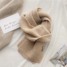 Women's Autumn/Winter Soft Knitted Fleece Neck Warmer, Wool Blend