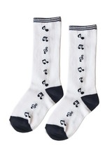 NWT Fun Black White socks 4-8 Yr socks Sample by Hannah Rose Vintage New