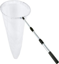 RESTCLOUD 12" Ring Butterfly Net, 24" Deep, 36" Extendable Handle