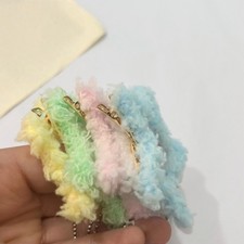 Plush Star Shaped Hair Clip Keyring Pendant Soft Barrettes Fashion Accessories