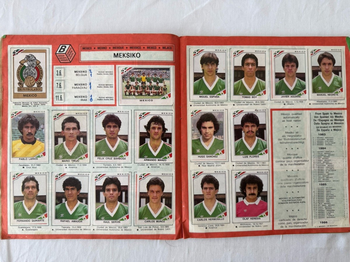 Panini Fifa World Cup Mexico 1986- Full Album | eBay