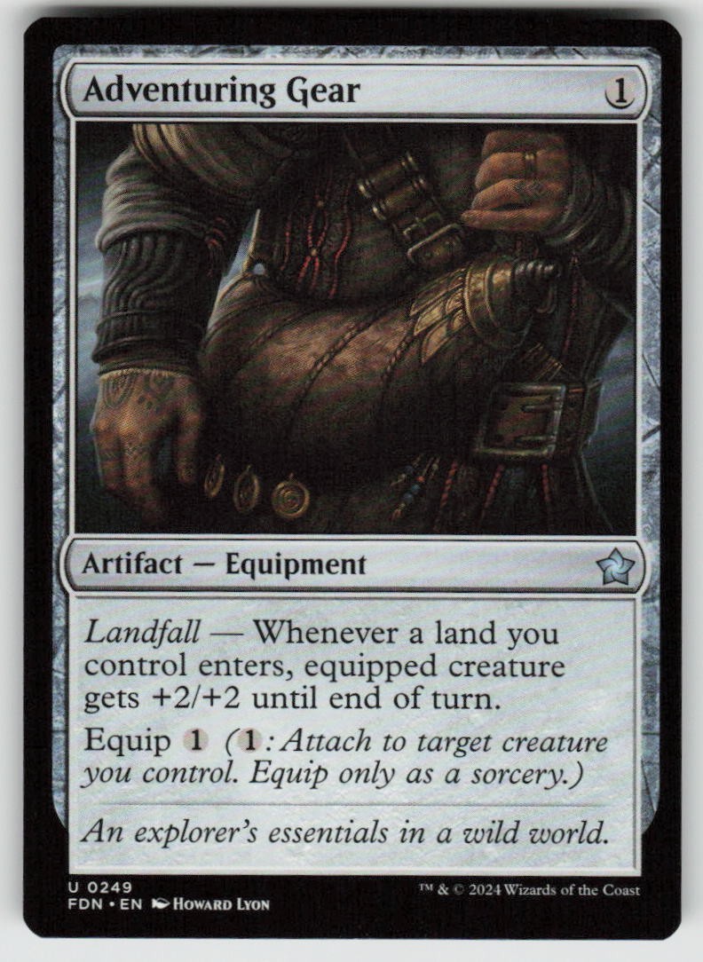 Adventuring Gear Uncommon Foundations 249 MTG Near Mint