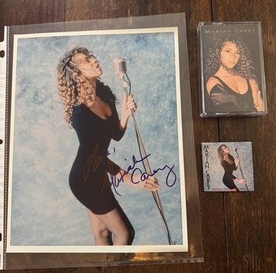 Mariah Carey Debut Era Demonstration Cassette With Signed Photo And Pin