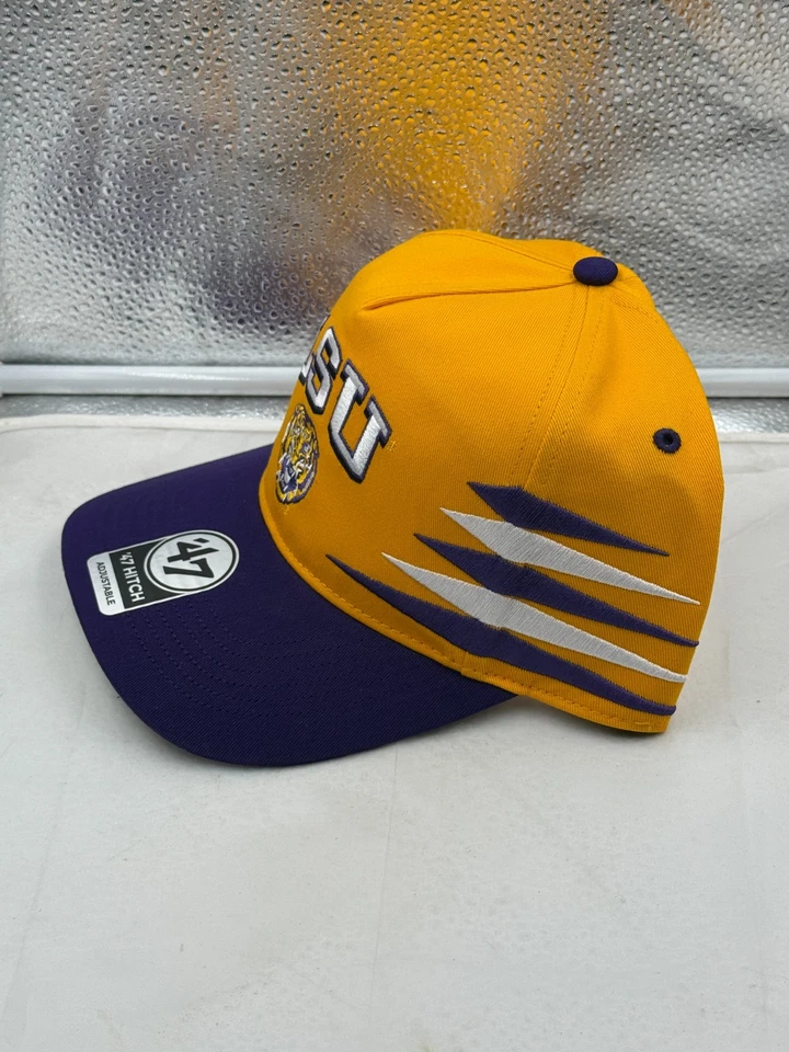 LSU Tigers NCAA '47 品牌黄金 TT 钻石挂扣可调节帽子 — 第 2/4 张图片