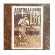 Topps 1995 Babe Ruth #3 100th Birthday New York Yankees MLB Baseball Card