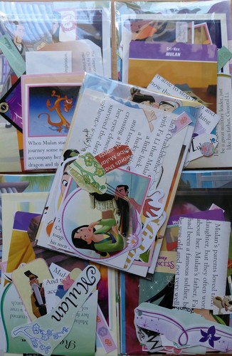 Small Disney Mulan Scrapbooking Ephemera Bundle Kit Pack sticker mushu