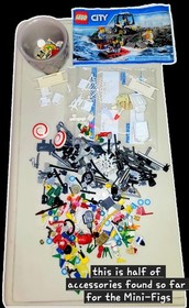 LEGO Bulk Parts Lot 11,571 pcs w/ Minifigures Multicolor Plastic Box