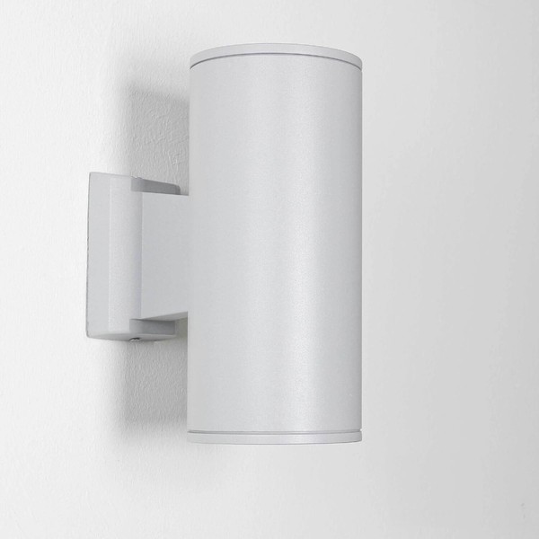 AußEnlampe Wand Aluminium Up Down Ø 10,7 Cm E27 IP44 Hof Modern Wandleuchte-image