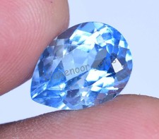 Natural Blue Jeremejevite 7.00 Ct Pear Namibia CERTIFIED Unheated Loose Gemstone