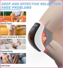 Wireless Knee Massager with Heat Vibration Massage LED Screen Infared Therapy