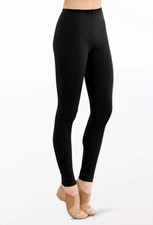 Dance Leggings Large Child Weissman CL12114 Black Jazz Cheer Tap