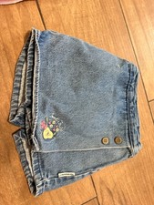 Healthtex Girls Bermuda Denim Shorts Blue 4T 100 Cotton Embroidered