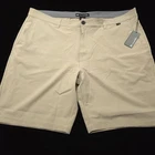 NEW! TRAVIS MATHEW PERFORMANCE GOLF SHORTS -42 KHAKI TAN BROWN POLY STRETCH -10"