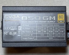 EVGA SuperNOVA 850 GM 850W Gold SFX Power Supply (123-GM-0850-X1)