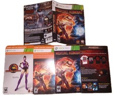 Mortal Kombat Box Art Insert & Manual Only (Microsoft Xbox 360, 2011) NO GAME
