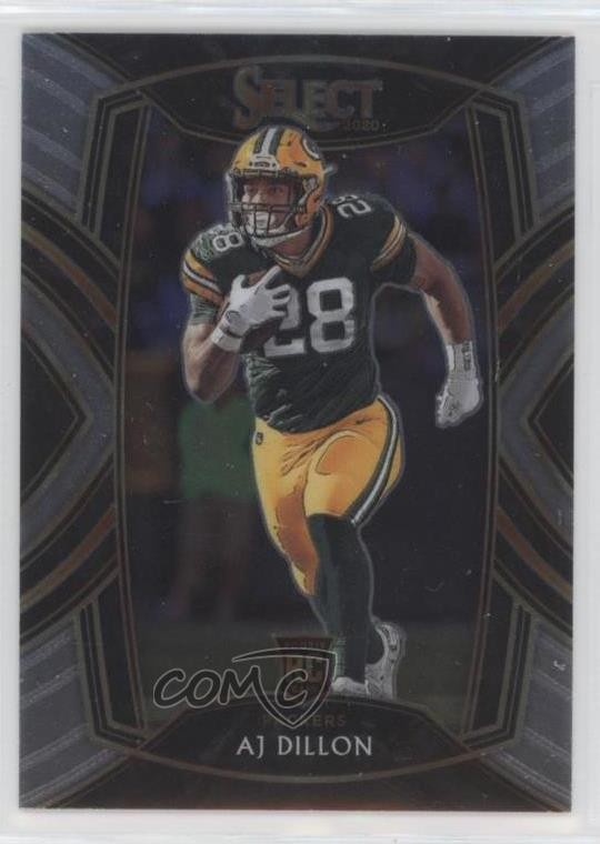 2020 Panini Select Club Level AJ Dillon #265 5h4