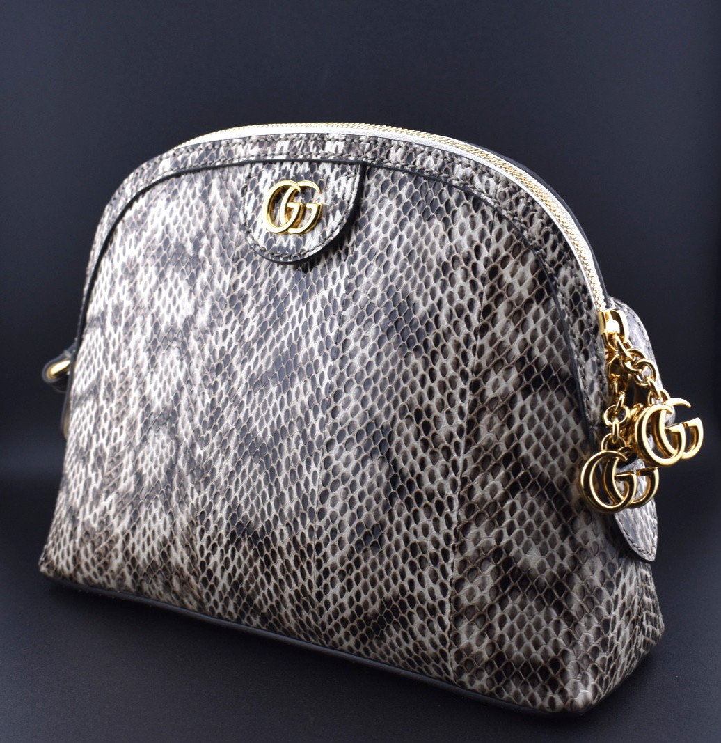 Gucci Ophidia Dome Snakeskin GG Python Leather Cr… - image 8