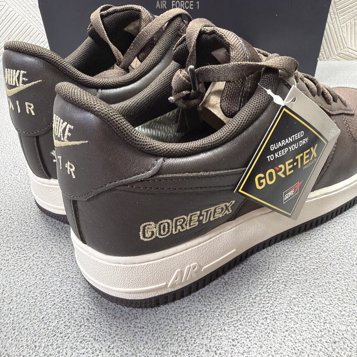 Nike Air Force 1 GTX BAROQUE BROWN/SEAL BROWN Mens Size 11 (CT2858
