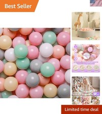 Vibrant Plastic Balls for Ball Pits - 50 Count, Safe for Babies & Toddlers