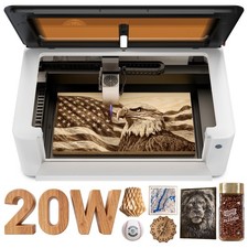 LaserPecker LX2 20W Laser Engraver Cutter 12MP AI Camera for Wood Metal Acrylic