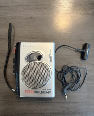 Sony Walkman TCS-30D Stereo Cassette-Corder Recorder Silver Tested Working