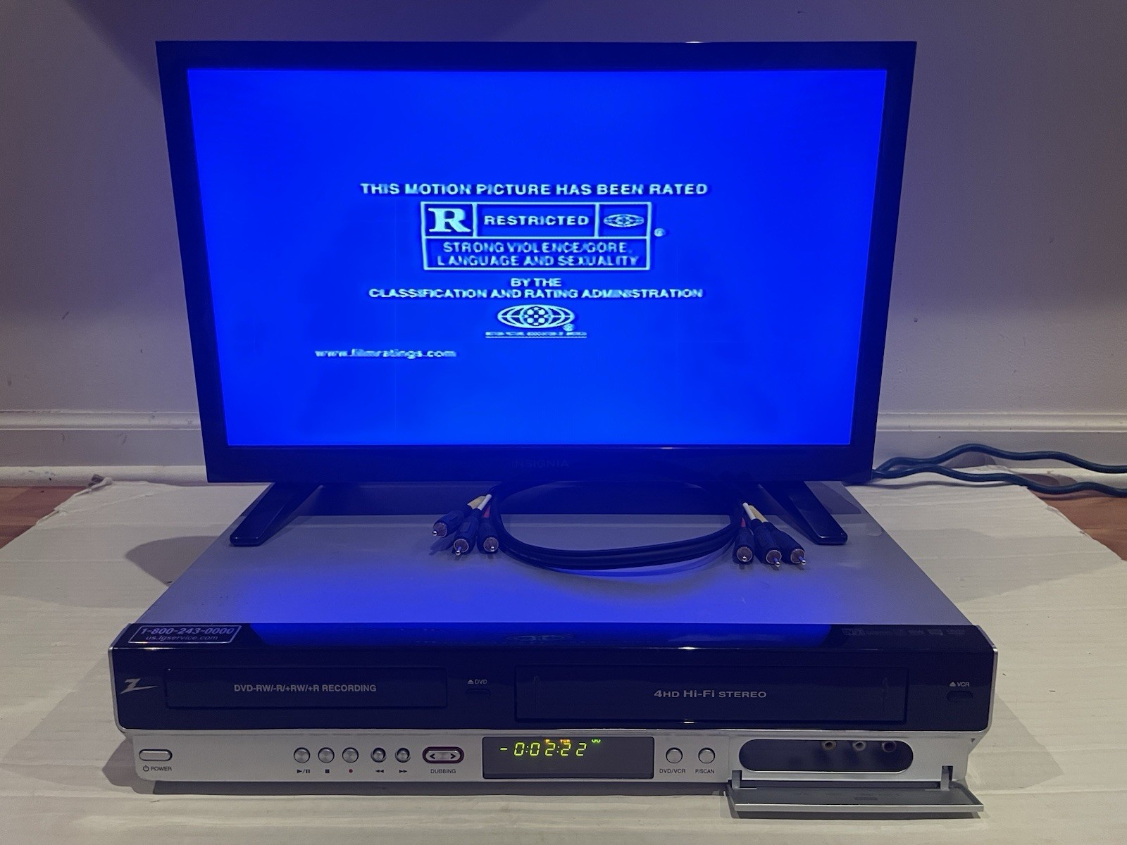 Recorder With Cables Only Vcr Works *read