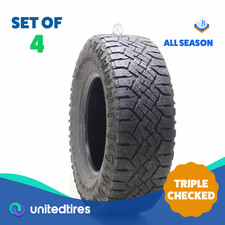 Set Of 4 Used 26570r16 Goodyear Wrangler Duratrac 112s - 6.5-8.532 1aqa1 Set Of 4 Used 26570r16 Goodyear Wrangler Duratrac 112s - 6.5-8.532 1aqa1
