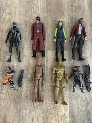 Marvel Titan Hero Series Guardians of the Galaxy Figure Lot Star-Lord Groot Rock