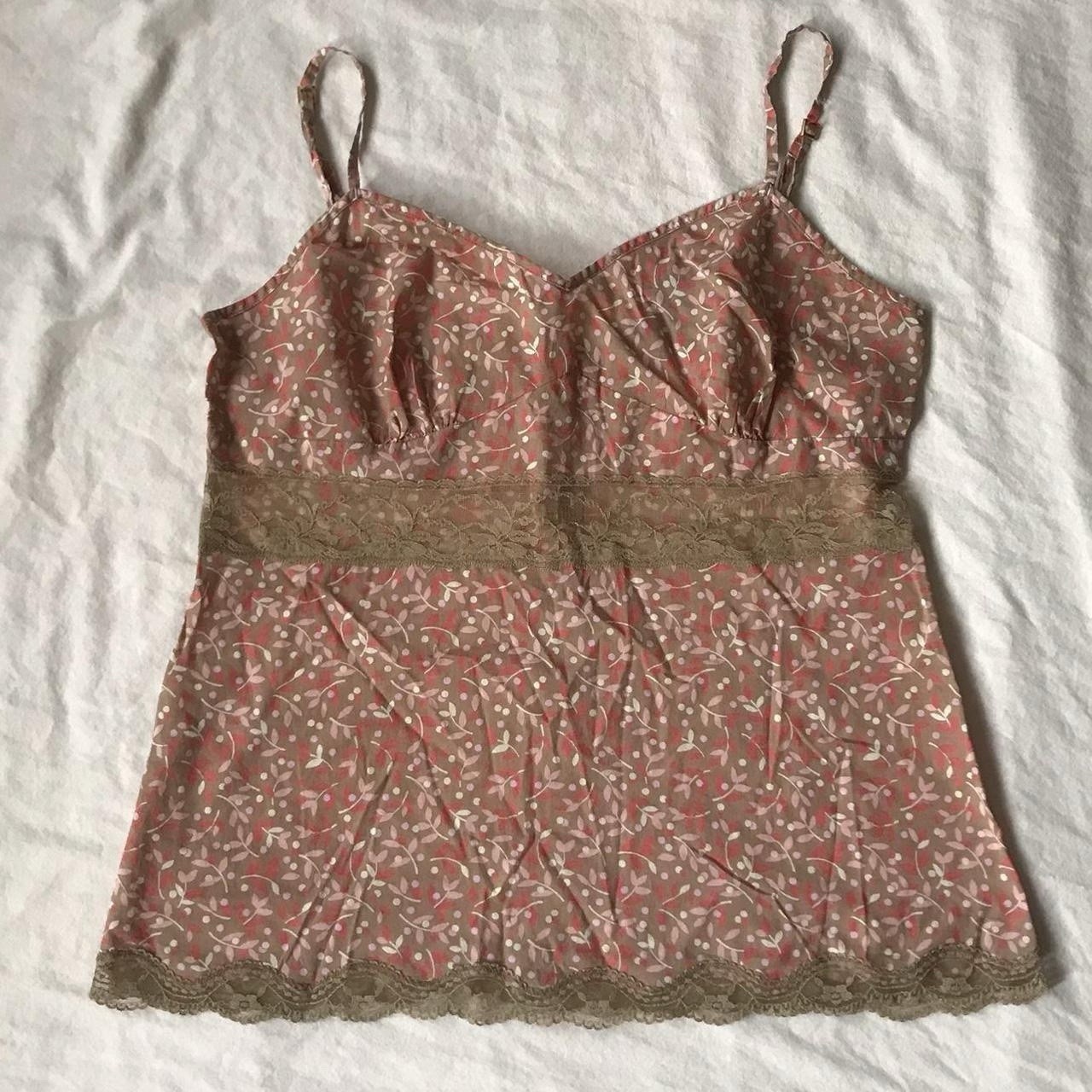 Express Design Studio Leaf Pattern Coquette Cotto… - image 2