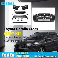 Front Bumper Cover W/O Sensor Holes Fits for 2022 & Up Toyota Corolla Cross L LE
