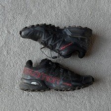 Salomon Speedcross 6 Mens Trail Running Shoes Black Offroad Cushioned Run Sports