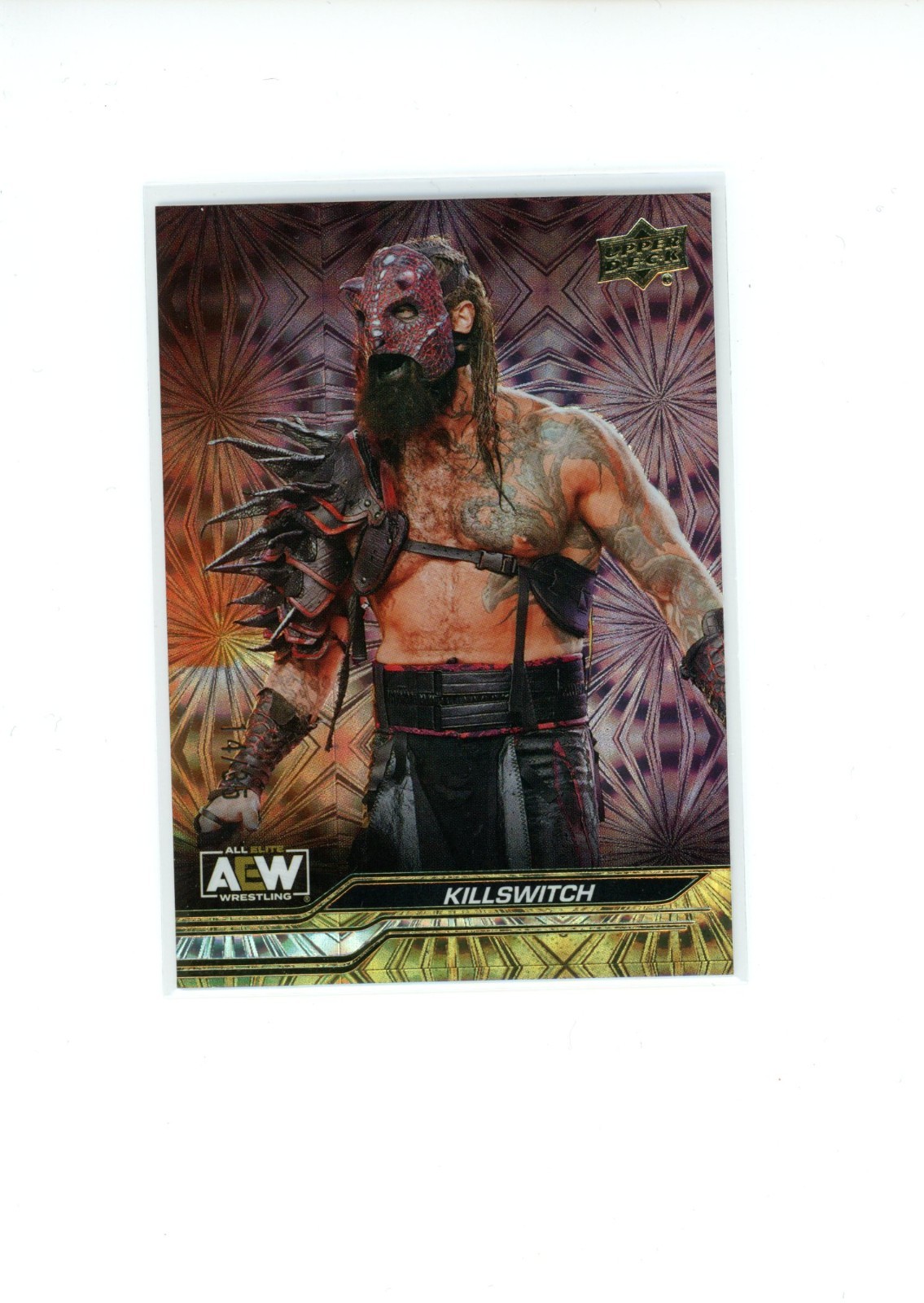 2024 Upper Deck AEW Killswitch #31 Gold Pyro Parallel 14/35