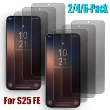 For Samsung Galaxy S25 FE Anti-Spy Privacy Tempered Glass Phone Screen Protector