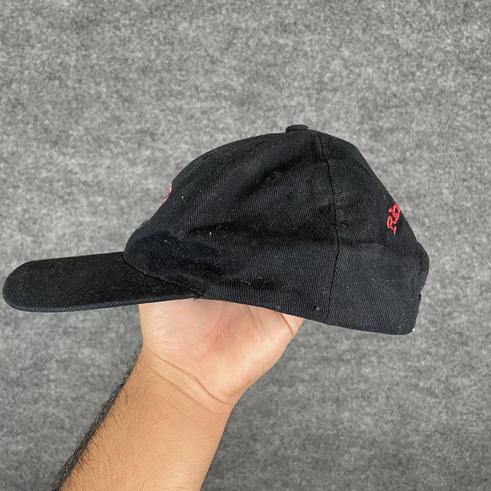 винтажный zz верхняя шляпа черный и красный гигантский ярлык - Изображение 4 из 4